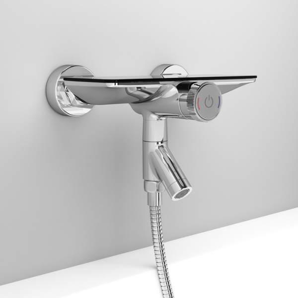 Смеситель для ванны IDDIS Shelfy с управлением Push Control (SHESBBTi02WA)